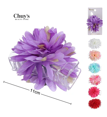 Pinza Para Cabello Flor Morada - Chuys Beautys | Chuy's Beautys Store
