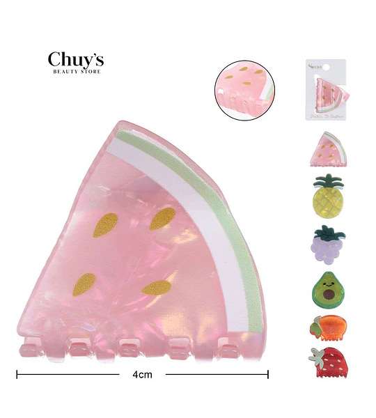 Pinza Para Cabello Fruta