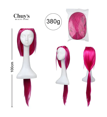 Peluca Larga Rosa Fucsia - Chuys Beautys | Chuy's Beautys Store