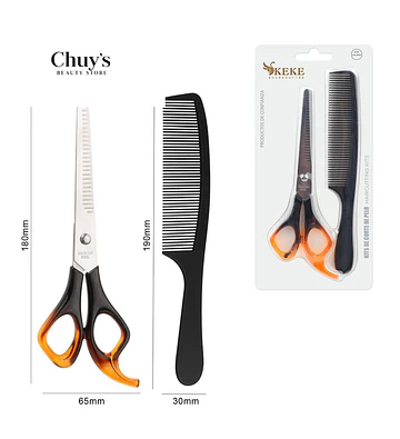 Tijeras De Peluquería Con Peine - Chuys Beautys | Chuy's Beautys Store