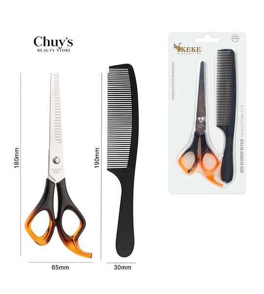 Tijeras De Peluquería Con Peine
