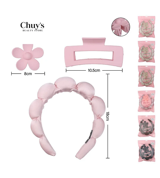 Diadema de Tela con Pinza