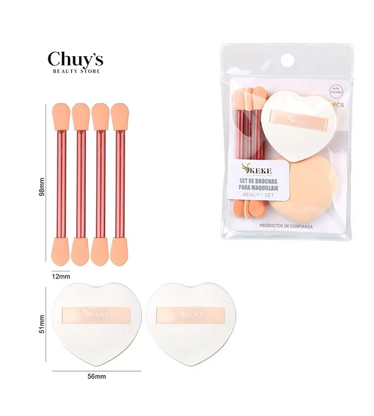 Set De Brochas Para Maquillaje