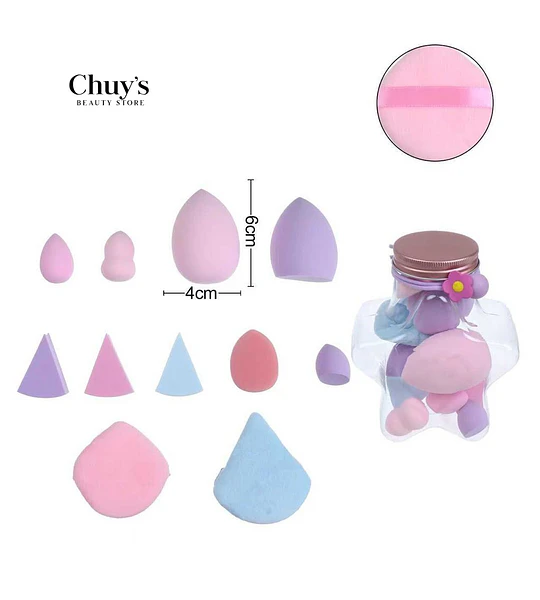 Set de Esponjas para Maquillaje