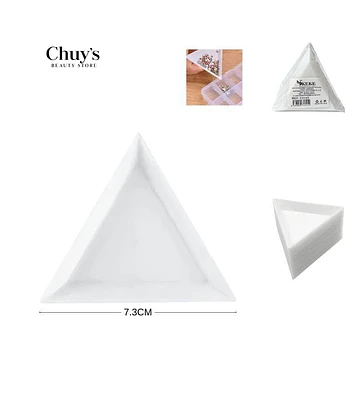 Plato Triangular Para Decoración de Uñas - Chuys Beautys | Chuy's Beautys Store