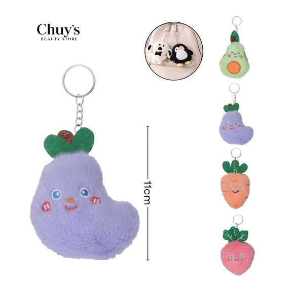 Llavero Peluche Fruta Vegetal