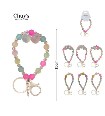 Llavero De Perlas Coloridas - Chuys Beautys | Chuy's Beautys Store