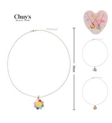 Collar Flor Con Carita Sonriente - Chuys Beautys | Chuy's Beautys Store