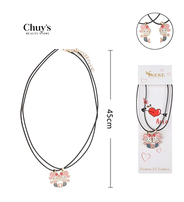 Collar Doble Con Colgante de Animales - Chuys Beautys | Chuy's Beautys Store
