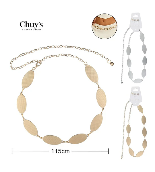 Collar De Cadenas Con Placas