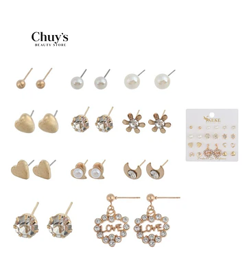 Set De Aretes Variados - Chuys Beautys | Chuy's Beautys Store