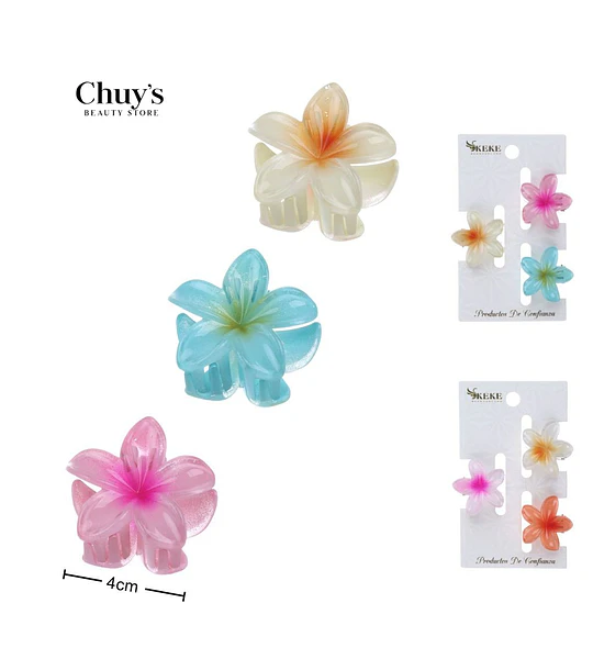 Pinza Para Cabello Flor