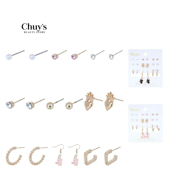 Set De Aretes Variados