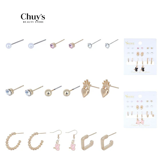 Set De Aretes Variados