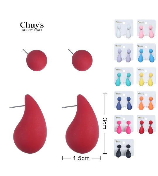 Pendientes de Silicona Coloridos