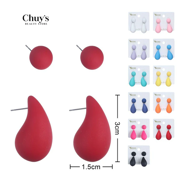 Pendientes de Silicona Coloridos