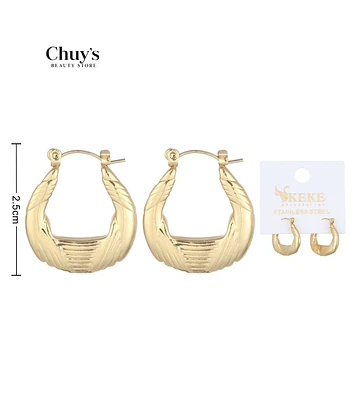 Pendientes Aros Dorados - Chuys Beautys | Chuy's Beautys Store