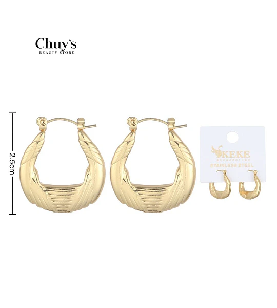 Pendientes Aros Dorados