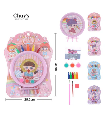 Set De Pintura Mágica Arcoíris - Chuys Beautys | Chuy's Beautys Store