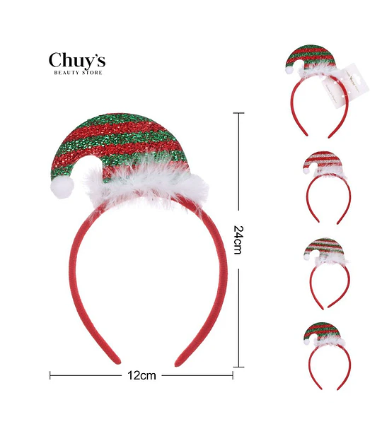 Diadema Navideña con Sombrero