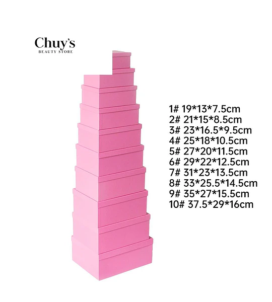 Set de Cajas de Almacenamiento Rosa
