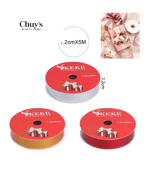 Cinta Decorativa 1.2cm x 5m