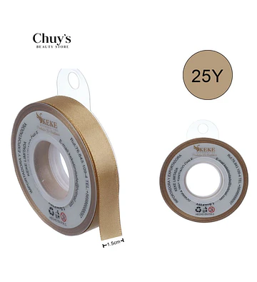 Cinta Adhesiva Dorada 25Y - Chuys Beautys | Chuy's Beautys Store
