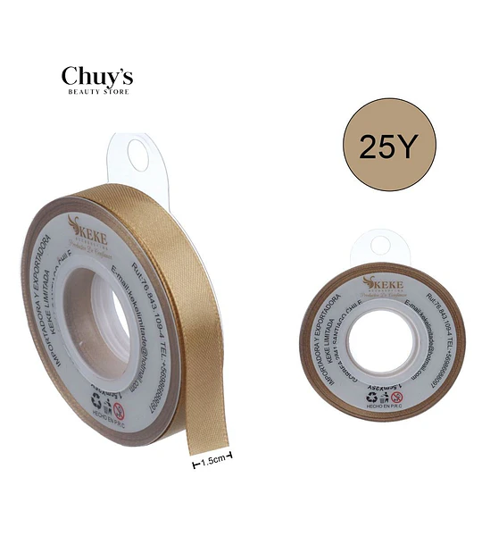 Cinta Adhesiva Dorada 25Y