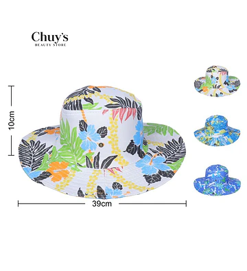 Sombrero De Playa Floral - Chuys Beautys | Chuy's Beautys Store
