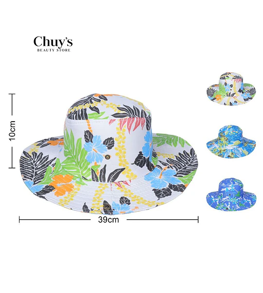 Sombrero De Playa Floral