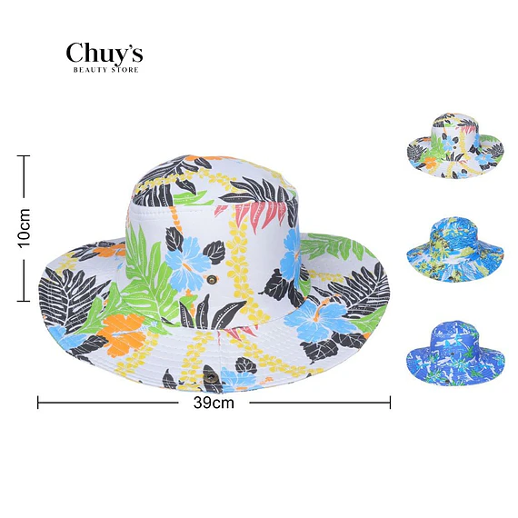 Sombrero De Playa Floral