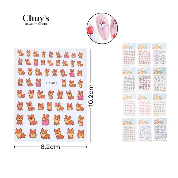 Calcomanías para Uñas de Animales