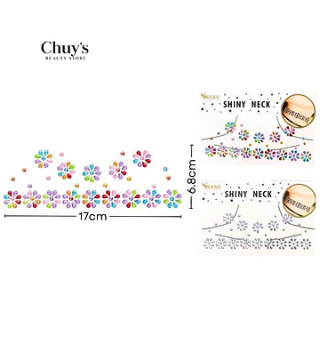Tatuajes Temporales Florales Brillantes - Chuys Beautys | Chuy's Beautys Store