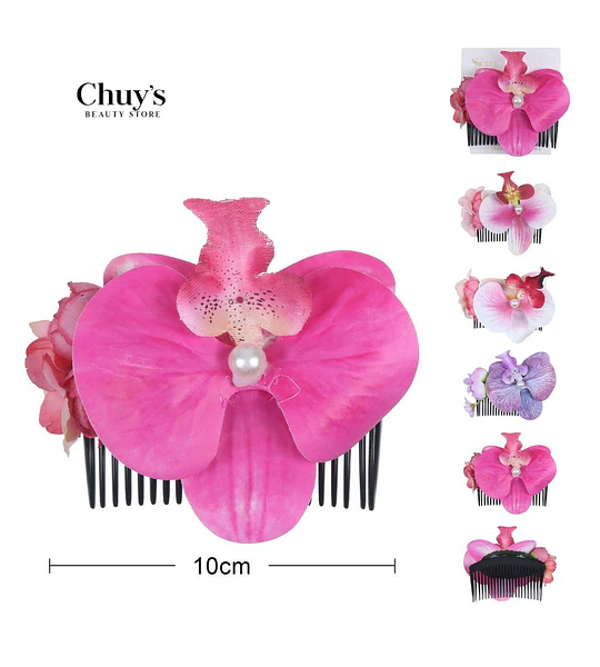 Peina Decorativa con Orquídea