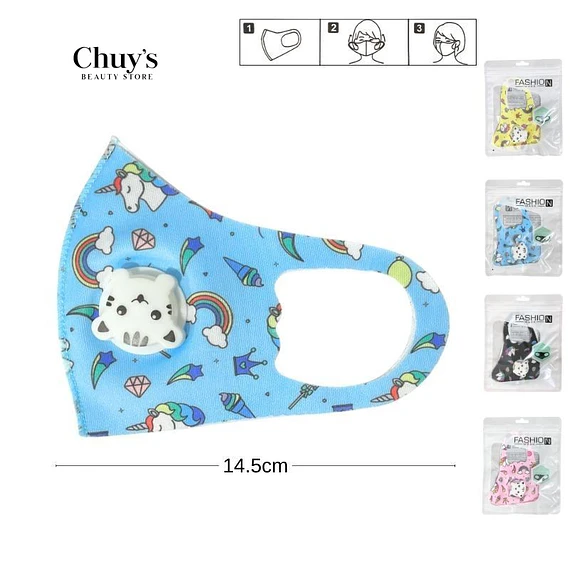 Mascarilla Facial Infantil Estampada