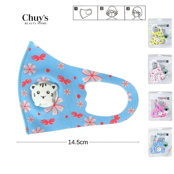 Mascarilla Infantil Con Diseño Divertido