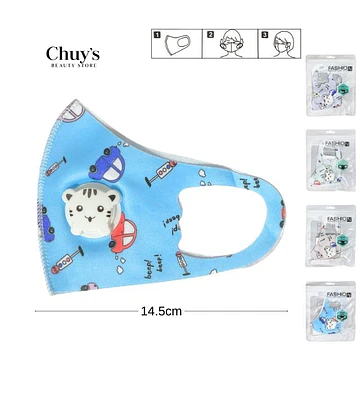 Mascarilla Facial Infantil Con Diseño Divertido - Chuys Beautys | Chuy's Beautys Store