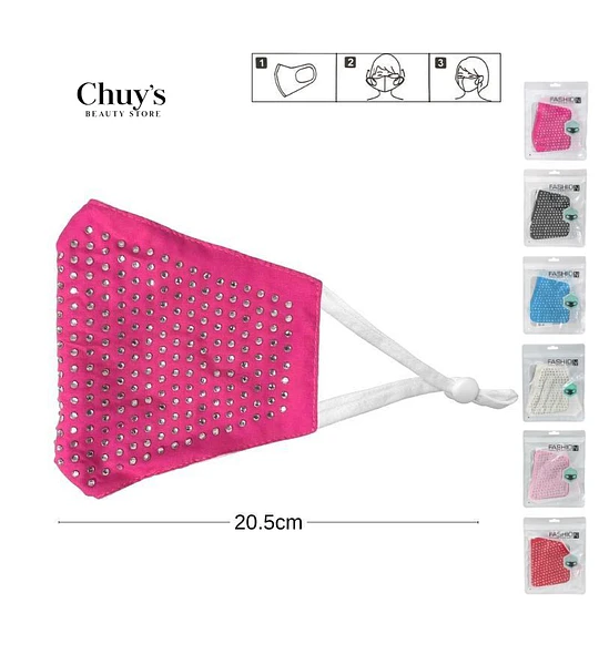 Mascarilla Decorativa Con Strass