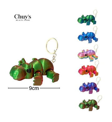Llavero Hipopótamo Colorido - Chuys Beautys | Chuy's Beautys Store