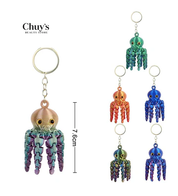 Llavero Pulpo Colorido - Chuys Beautys | Chuy's Beautys Store