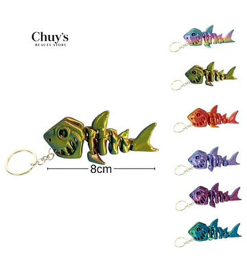 Llavero Decorativo Pez Esqueleto - Chuys Beautys | Chuy's Beautys Store