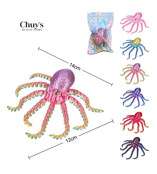 Pulpo Decorativo Multicolor