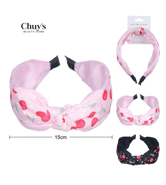 Diadema Estampada con Cerezos