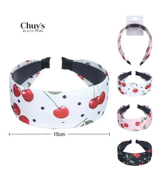 Diadema Estampada de Cereza