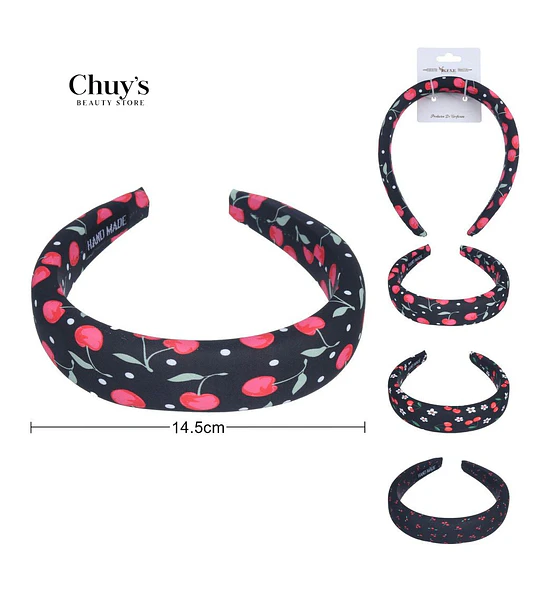 Diadema Estampada con Cerezos