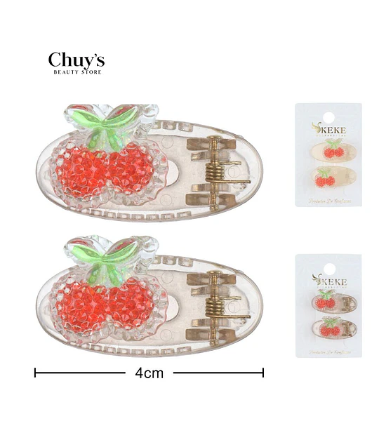 Pinza Para Cabello Frutal
