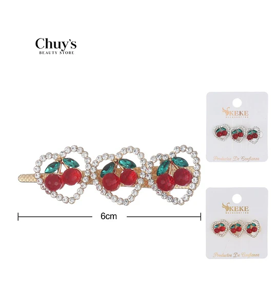 Pin Para Cabello Con Cereza