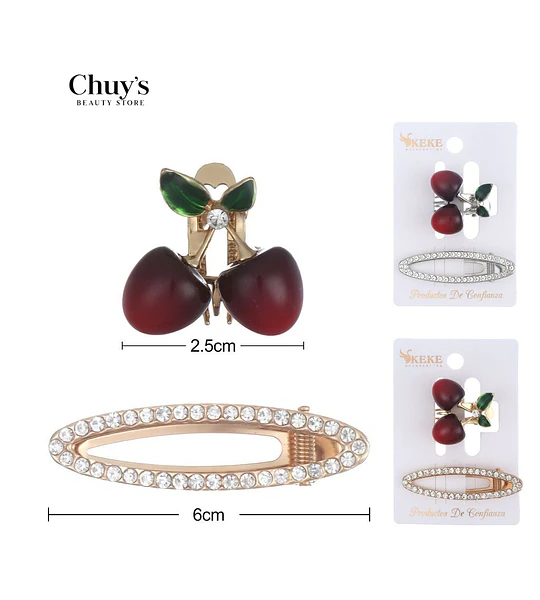 Pinza Para Cabello Cherry