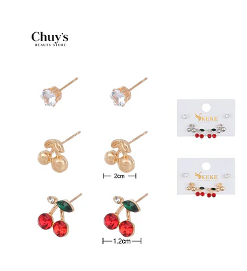 Pendientes Con Diseño De Frutas - Chuys Beautys | Chuy's Beautys Store