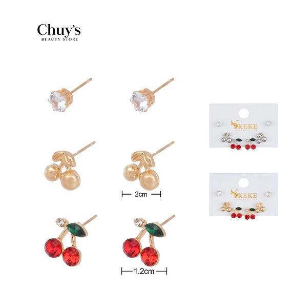 Pendientes Con Diseño De Frutas